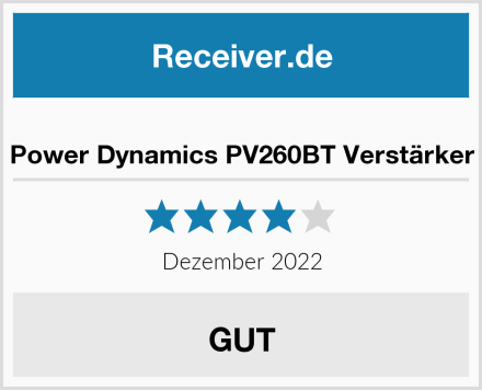  Power Dynamics PV260BT Verstärker Test