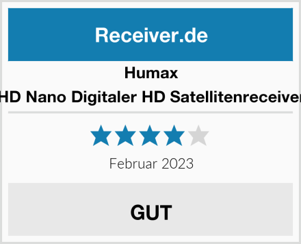 Humax HD Nano Digitaler HD Satellitenreceiver Test