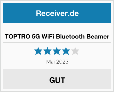  TOPTRO 5G WiFi Bluetooth Beamer Test