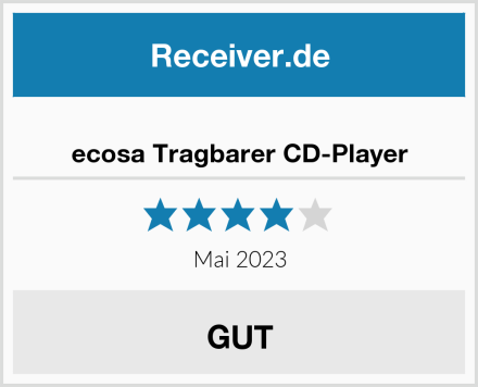  ecosa Tragbarer CD-Player Test