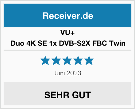 VU+ Duo 4K SE 1x DVB-S2X FBC Twin Test