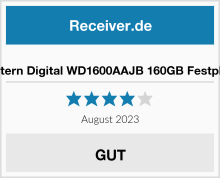  Western Digital WD1600AAJB 160GB Festplatte Test