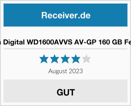  Western Digital WD1600AVVS AV-GP 160 GB Festplatte Test