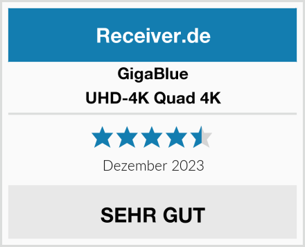 GigaBlue UHD-4K Quad 4K Test