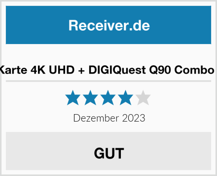  TiVuSat Karte 4K UHD + DIGIQuest Q90 Combo Receiver Test