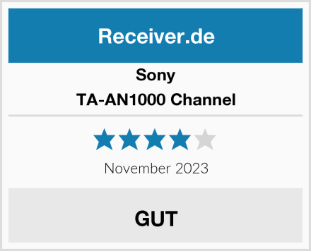 Sony TA-AN1000 Channel Test