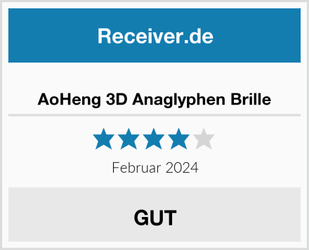  AoHeng 3D Anaglyphen Brille Test