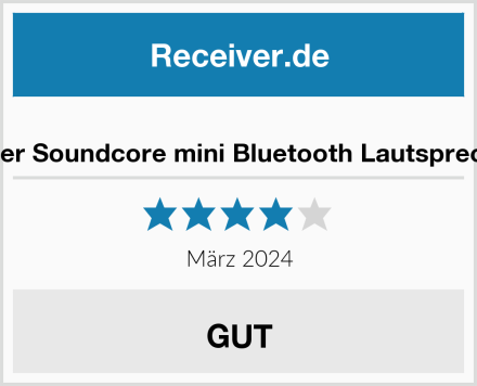  Anker Soundcore mini Bluetooth Lautsprecher Test