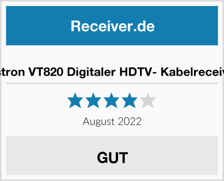  Vistron VT820 Digitaler HDTV- Kabelreceiver Test
