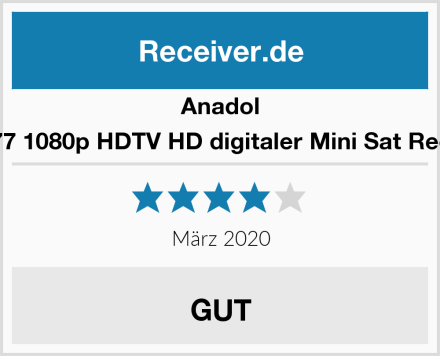 Anadol HD 777 1080p HDTV HD digitaler Mini Sat Receiver Test