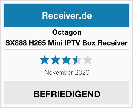 Octagon SX888 H265 Mini IPTV Box Receiver Test