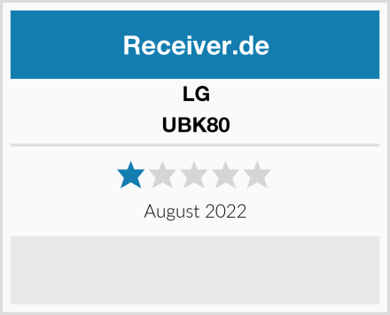 LG UBK80 Test