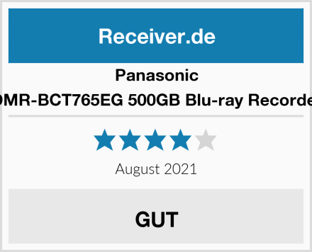 Panasonic DMR-BCT765EG 500GB Blu-ray Recorder Test