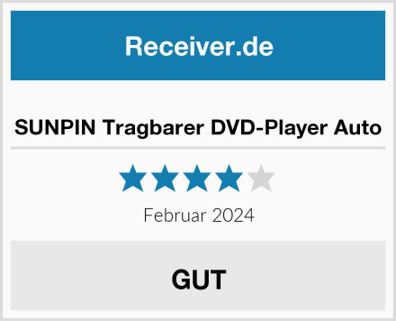  SUNPIN Tragbarer DVD-Player Auto Test