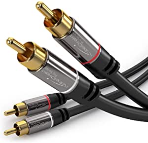 Cinch Audio Kabel High End 0,5m Hifi 99,99% Kupfer Neu Cinchkabel Verlängerung